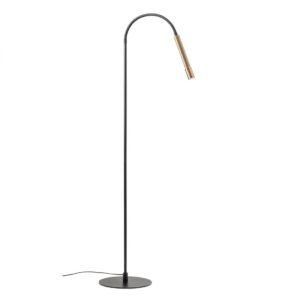 Lampadar Redo Drill, bronz antic, LED, 8W, 510 lumeni, alb cald 3000K, brat flexibil, 01-4725