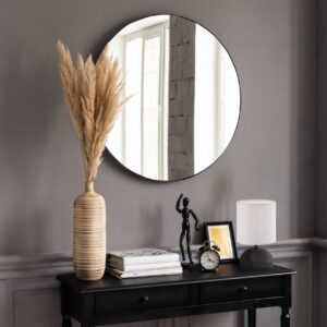 Oglindă Essra cu ramă neagră D. 50cm, 1330102