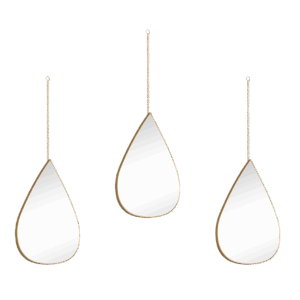 Oglinda decorativă Milena, rama aurie, 2130179