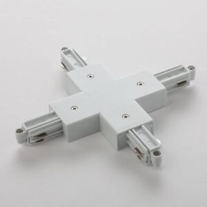 Element conexiune în cruce și alimentare 4 şine 1 circuit,alb, Minitrack, Arelux, MT1011 MWH