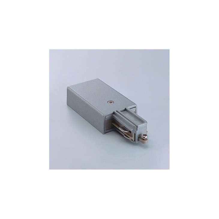 Element alimentare stanga sina cu 1 circuit, argintiu, Minitrack, Arelux, MT1006 S