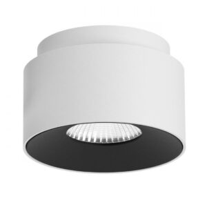 Plafoniera Arelux XRim, aluminiu, alb/negru, LED, 23W, 2714 lumeni, alb neutru 4000K, IP40, RM04NW SWH