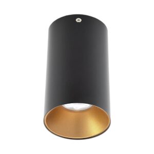 Plafoniera Arelux XNitro, rotunda, neagru cu interior auriu , 1XGU10, Arelux, NR01 SBK/SGD