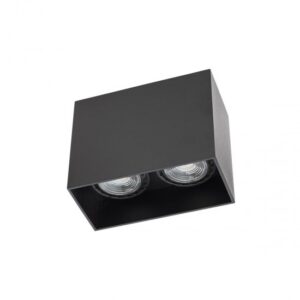 Plafoniera Arelux XCard, negru, 2XGU10, CD02 SBK