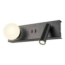 Aplica Redo Norma, negru mat, LED, 5W+3W, 450 lumeni, alb cald 3000K, 01-4663