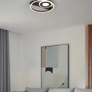 Plafoniera HORUS ,, negru mat, LED, 22W, 3000K, 2500Lm, Trio, R63671132