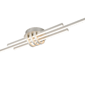 Plafonieră Cinto led 20W 3000K, nickel mat, dimabila în 3 pași pe întrerupător normal, R67873107