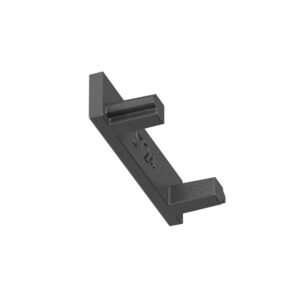 Element terminal din policarbonat, pentru profilele magnetice aparente din familia XTINY, XT01SEC SBK
