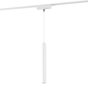 Suspensie decorativă cu formă cilindrică, LED, 6W, 421 lumeni, alb cald 3000K, H.161 cm, Xtiny, Arelux, XT14WW SU SWH