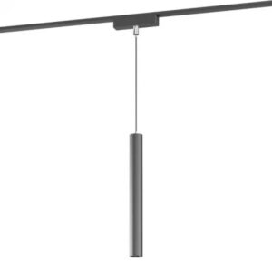 Suspensie decorativă cu formă cilindrică, LED, 6W, 421 lumeni, alb cald 3000K, H.161 cm, Xtiny, Arelux, XT14WW SU SBK
