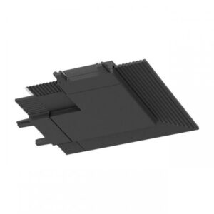 Conector unghiular la 90 grd, in acelasi plan, mecanic și electric pentru două profile incastrate Xtiny, negru mat, Arelux, XT01RC90 SBK