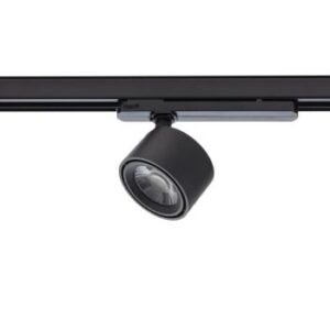 Proiector LED pentru sina cu 3 circuite XTORCH 1x28W 4000K 2547lm CRI.92 IP20 UGR<10 36° negru mat, Arelux, TCH02NW SBK