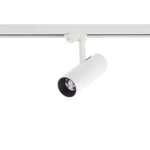Proiector orientabil de interior pentru sina cu 3 circuite Arelux LED 1x20W 3000K 2400 lm, Alb, Xfocus, FS10WW SWH