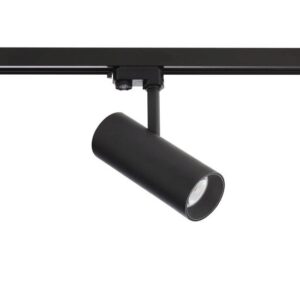 Proiector orientabil de interior pentru sina cu 3 circuite Arelux LED 1x30W 4000K 3920 lm, Negru, Xfocus, FS11NW SBK