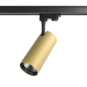 Proiector LED orientabil pentru sina cu 3 circuite, Auriu mat, 20W, 4000K, Arelux, Xtilt, TL03NW MGD