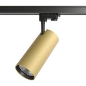 Proiector LED orientabil pentru sina cu 3 circuite, Auriu mat, 30W, 3000K, Arelux, Xtilt, TL04WW MGD