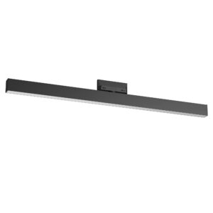 Corp de iluminat liniar cu articluație mobilă pentru șină cu trei circuite XLINE 36W 4000K 110° 905mm Negru mat, Arelux, LT02NW SBK
