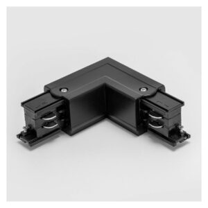 Element conexiune L si alimentare dreapta 2 sine 3 circuite TRACK N 3c L negru Arelux TKN1007 BK