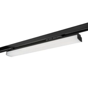 Corp LED liniar 30W XTRADE OPAL DEFUSER pentru sina cu 3 circuite corp negru lentile 60 de grade CRI90 IP40 lumina neutră 4000K 4092Lm, Arelux, TD04NW SBK