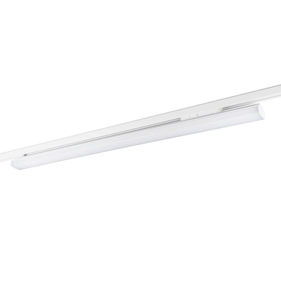 Corp LED liniar 55W XTRADE OPAL DEFUSER pentru sina cu 3 circuite corp alb lentile 60 de grade CRI90 IP40 lumina neutră 4000K 7524 Lm, Arelux, TD06NW SWH
