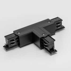 Element conexiune T si alimentare stanga 3 sine 3 circuite TRACK N 3c T negru Arelux TKN1010 BK