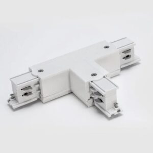 Element conexiune T si alimentare dreapta 3 sine 3 circuite TRACK N 3c T alb Arelux TKN1009 MWH