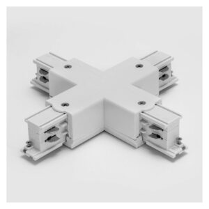 Element conexiune in cruce si alimentare 4 sine 3 circuite TRACK N 3c alb Arelux TKN1011 MWH