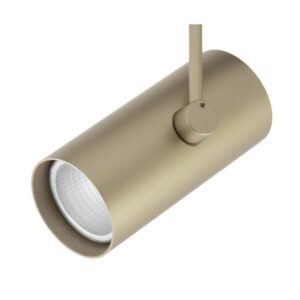 Miniproiector orientabil cu adaptor pentru șină cu un circuit model MINITRACK XMUSE, LED, 1x9W 220-240V 3000K 50° Auriu mat, Arelux, MU01WW SGD