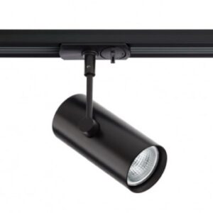 Miniproiector orientabil cu adaptor pentru șină cu un circuit model MINITRACK XMUSE, LED, 1x9W 220-240V 4000K 50° Negru mat, Arelux, MU01NW BK
