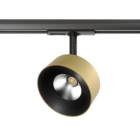 Proiector LED orientabil Xspot, pentru șină cu un circuit, Auriu mat, 7W, 4000K, Arelux, SX04NW MGD