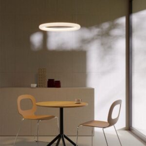 Suspensie Redo Halley, alb, LED CCT, 40W, 3871 lumeni, 2700K/3000K/4000K, D.63 cm, 01-4456