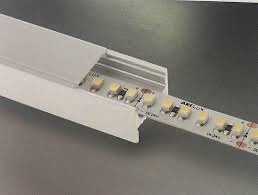 Profil aluminiu extrudat și anodizat cu montaj aparent pentru instalarea și răcirea benzilor led, 2 m, Arelux, PRF008/200