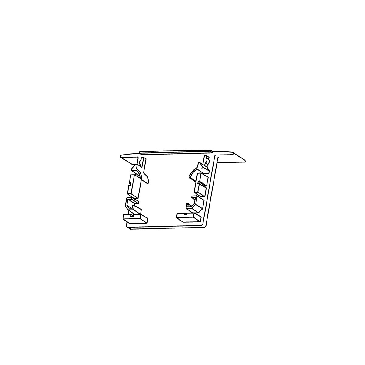 Set de două elemente de capăt pentru profilul PRF063 Arelux, PRF063TP02