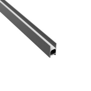 Profil din aluminiu extrudat și anodizat Arelux, negru mat, PRF011/300 SBK