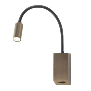 Aplica Redo Hello, bronz antic, LED, 3W, 164 lumeni, alb cald 3000K, 01-4802