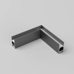 Element de colț 90 grd pentru profilul PRF011, negru, Arelux, PRF011C90 SBK