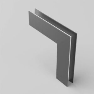 Element de colț din aluminiu unghi extern pt profile PRF011, negru , Arelux, PRF011EAC SBK