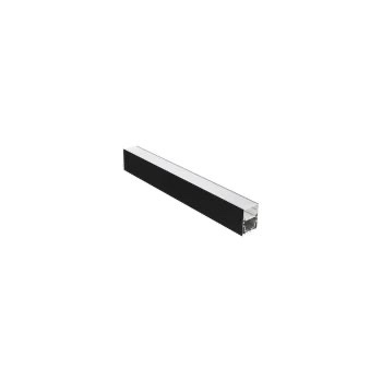 Profil aluminiu instalare+răcire benzi flexibile/module liniare LED L=0,57 m, Arelux, PRF080/057 MBK