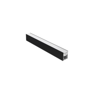 Profil aluminiu instalare+răcire benzi flexibile/module liniare LED L=1,14 m, Arelux, PRF080/114 MBK
