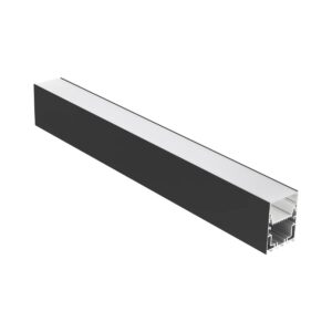 Profil aluminiu instalare+răcire benzi flexibile/module liniare LED L=2,28 m, Arelux, PRF080/228 MBK
