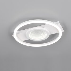 Plafoniera Wheeler, metal, alb mat, LED, 16W, 2000 lumeni, alb cald 4000K, D.35 cm, Trio , R64801131