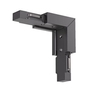 Element de structură cu montaj aparent, pentru conexiunea mecanică și electrică a două profile liniare la 90°, în plane diferite (unghi intern) XNEO 24V, NE01SIAC