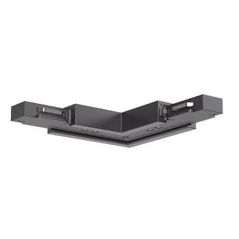 Element de structură cu montaj aparent, pentru conexiunea mecanică și electrică a două profile liniare la 90°, în același plan XNEO 24V, NE01SC90