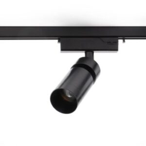 Micro proiector orientabil Arelux LED 8W 3000K 660 lm, dimabil, unghi dispersie lumina reglabil, Negru, Xmicro, MC05WW BK
