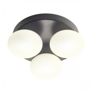 Plafoniera Redo Ovum, negru mat, LED CCT, 15W, 1170 lumeni, 3000K/4000K, IP44, 01-4308