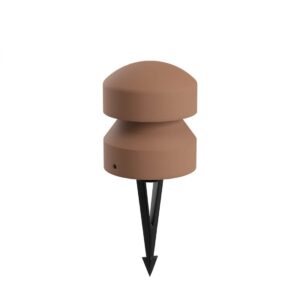 Stalp exterior Cliff, teracota, LED, 8W, 351 lumeni, alb cald 3000K, IP65, D.16 cm, 91110