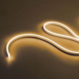 Banda LED XSNAKE AMBER flexibila monocromatica aurie acoperire silicon IP67 rola 5 m 8W/ml 6X12mm 24V Arelux SNK6X12AB
