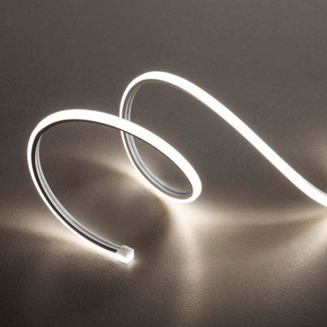 Banda LED XSNAKE flexibila monocromatica IP67 rola 5 m 10W/ml 126LED/ml 24V DC 4000K 120° Arelux SNK10X10NW