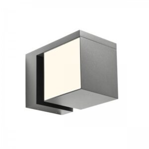 Aplica exterior Kub, gri inchis, LED, 18W, 2090 lumeni, alb cald 3000K, IP54, 90718