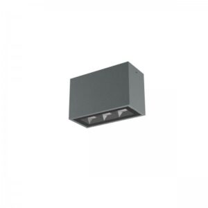 Plafoniera exterior Aroos, gri inchis, LED, 9W, 615 lumeni, alb cald 3000K, IP65, 91239